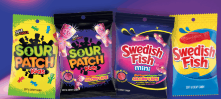 Sour Patch Kids or Swedish Fish Mini Glow